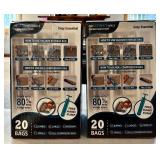 Cozy Essential Vacuum Storage Bags - 2 Boxes (40 Bags Total) Sealing & Leakproof Design