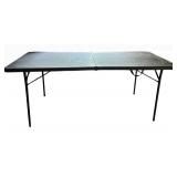 Folding Black Table - 28 in H x 48 in L x 24 in W
