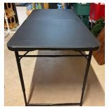 NT5110 Portable Folding Table - 72 in L x 30 in D, 29 in H, Black