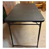 NT5110 Portable Folding Table - 72 in L x 30 in D, 29 in H, Black