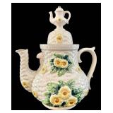 Crystal Glass Christmas Tray Set with Bells & Candle Holders - 7-Piece (Largest 9-Inch Holder)