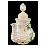 Lefton Vintage Daisy Tea Pot Cookie Jar