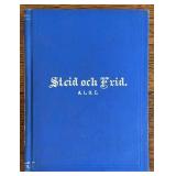 13-volume Vintage Swedish/English Book Lot: Korsblomman 1887-88, Strid och Frid, Henry IV Part I, Webster