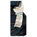 Ethan Allen Plaid Comforter Set - Includes 2 Shams & Bed Skirt