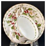Vintage Four China Teacup & Saucer Sets including Royal Windsor Fine Bone China