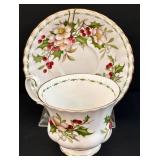 Vintage Four China Teacup & Saucer Sets including Royal Windsor Fine Bone China