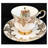 Vintage Four China Teacup & Saucer Sets including Royal Windsor Fine Bone China