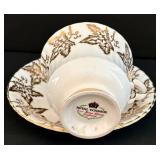 Vintage Four China Teacup & Saucer Sets including Royal Windsor Fine Bone China