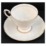 Vintage Four China Teacup & Saucer Sets including Royal Windsor Fine Bone China