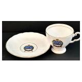 Vintage Four China Teacup & Saucer Sets including Royal Windsor Fine Bone China