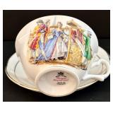 Vintage Four China Teacup & Saucer Sets including Royal Windsor Fine Bone China