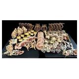 Vintage Victorian Style Christmas Ornaments Lot - Angels, Harps, Lace Balls & More