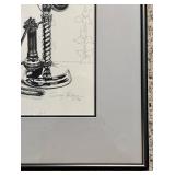 Set of Four Automatic Electric & American Electric Vintage Telephone Art Prints