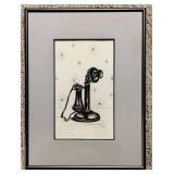 Set of Four Automatic Electric & American Electric Vintage Telephone Art Prints