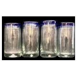 Assorted Vintage Glassware including a Vintage Yellow Depression Martha Washington Handled Plate