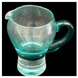 Assorted Vintage Glassware including a Vintage Yellow Depression Martha Washington Handled Plate