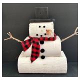 Stuffed Angel 16-inch Tall Christmas Decor Lot - Snowman, Santa, Pine Cones, Glassware