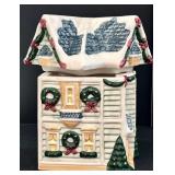 Avon Porcelain Christmas Tree with Star Top - World Bazaar Cookie Jar & Angel Figurines - Holiday Decor Lot