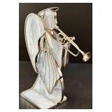 Avon Porcelain Christmas Tree with Star Top - World Bazaar Cookie Jar & Angel Figurines - Holiday Decor Lot