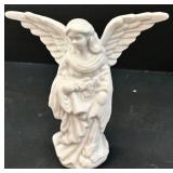 Avon Porcelain Christmas Tree with Star Top - World Bazaar Cookie Jar & Angel Figurines - Holiday Decor Lot