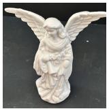 Avon Porcelain Christmas Tree with Star Top - World Bazaar Cookie Jar & Angel Figurines - Holiday Decor Lot