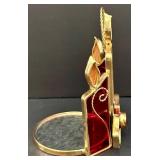 Avon Porcelain Christmas Tree with Star Top - World Bazaar Cookie Jar & Angel Figurines - Holiday Decor Lot