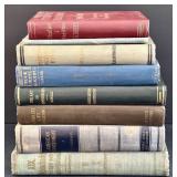 Eight Vintage Hardcover Books - Assorted Cloth-Bound Volumes