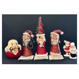 Assorted Collectible Santa Figurines