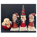 Assorted Collectible Santa Figurines