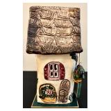 Heather Goldminc ClayWorks House by Blue Sky - 10-inch tall Ceramic Sculpture