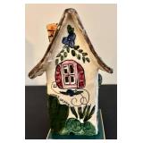 Heather Goldminc ClayWorks House by Blue Sky - 10-inch tall Ceramic Sculpture