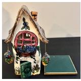Heather Goldminc ClayWorks House by Blue Sky - 10-inch tall Ceramic Sculpture