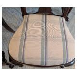 ML - Vintage Ethan Allen Mahogany Dining Table Set - 6 Chairs, 2 Leaves