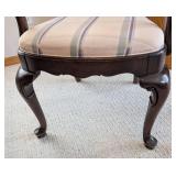 ML - Vintage Ethan Allen Mahogany Dining Table Set - 6 Chairs, 2 Leaves