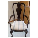 ML - Vintage Ethan Allen Mahogany Dining Table Set - 6 Chairs, 2 Leaves