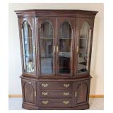 ML - Vintage Ethan Allen Mahogany Display Cabinet