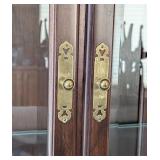 ML - Vintage Ethan Allen Mahogany Display Cabinet