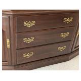 ML - Vintage Ethan Allen Mahogany Display Cabinet