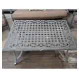 G - 4-Piece Wrought Iron Patio Set with Cushions - Table & 3 Chairs