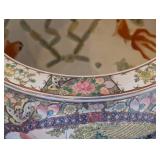 ML - Chinese Porcelain Planter - Floral/Figural Hand-Painted