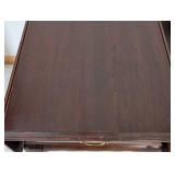 ML - Pair of Vintage Ethan Allen Side Tables - Dark Wood Finish