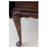 ML - Pair of Vintage Ethan Allen Side Tables - Dark Wood Finish
