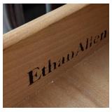 ML - Pair of Vintage Ethan Allen Side Tables - Dark Wood Finish