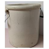ML - Vintage Red Wing 6-Gallon Stoneware Crock with Wing Logo