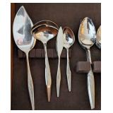 ML - Vintage Oneida Woodmere Stainless Flatware Set - Community Pattern, 12 Place Settings (Missing 1 Spoon)