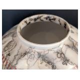 ML - Vintage Navajo Pottery Etched Horsehair Vase, Signed
