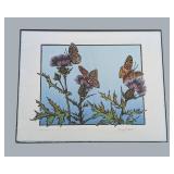 ML - Betsy Bowen Thistles & Frittillaries - Framed Print
