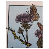 ML - Betsy Bowen Thistles & Frittillaries - Framed Print