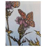 ML - Betsy Bowen Thistles & Frittillaries - Framed Print