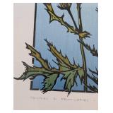 ML - Betsy Bowen Thistles & Frittillaries - Framed Print